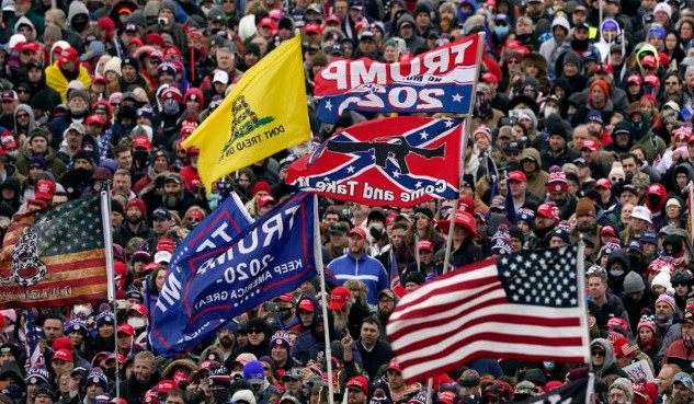 Trump's Authoritarian Rhetoric and Texas Fascist Tendencies - Uptake December 24, 2023 trump followers are dangerous to democracy 12 26